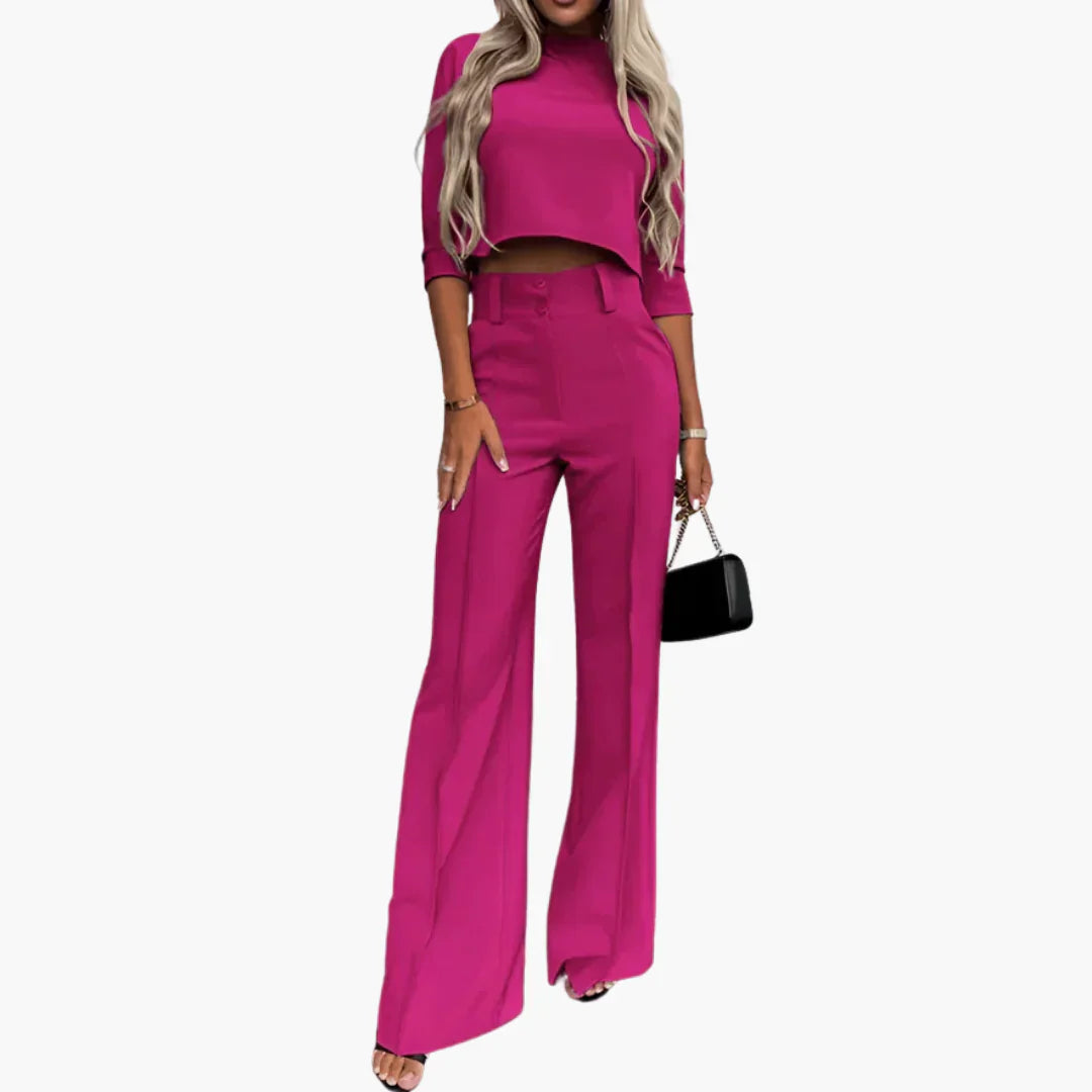 Julia| Elegante crop top set voor dames